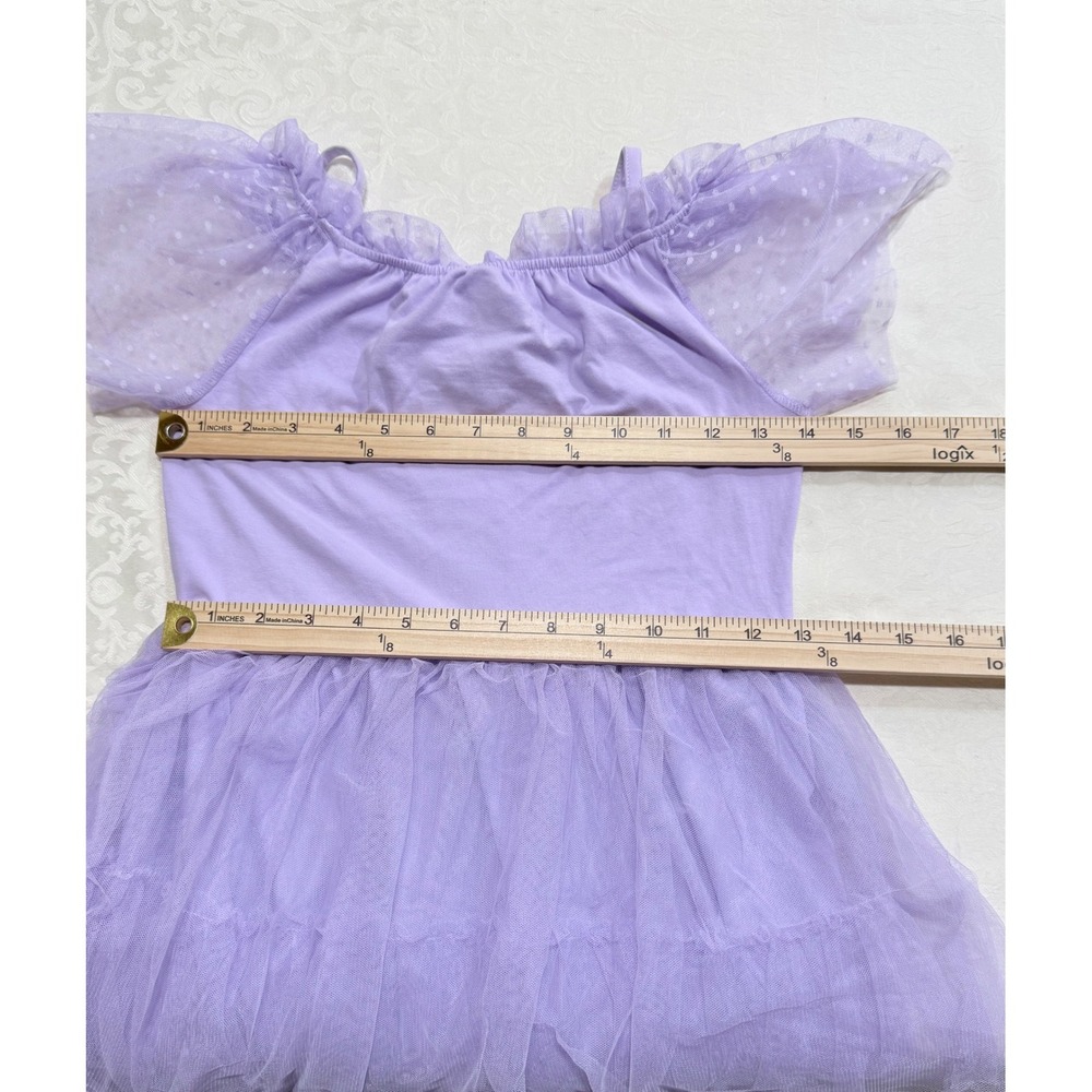 Disney Encanto Isabela Purple Tulle High-Low Dress‎ Girls L 10/12 Costume Fairy - Picture 4 of 6